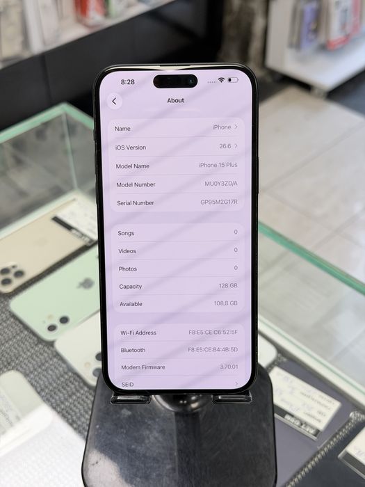 Apple iPhone 15 Plus 128GB Black